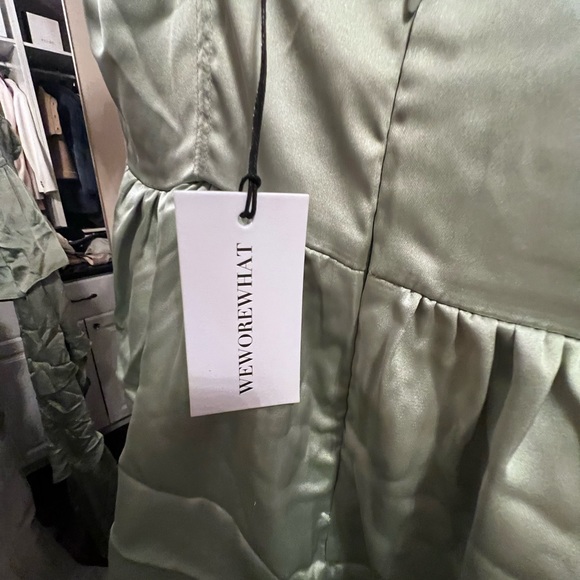 WeWoreWhat green high low dress - Picture 5 of 10